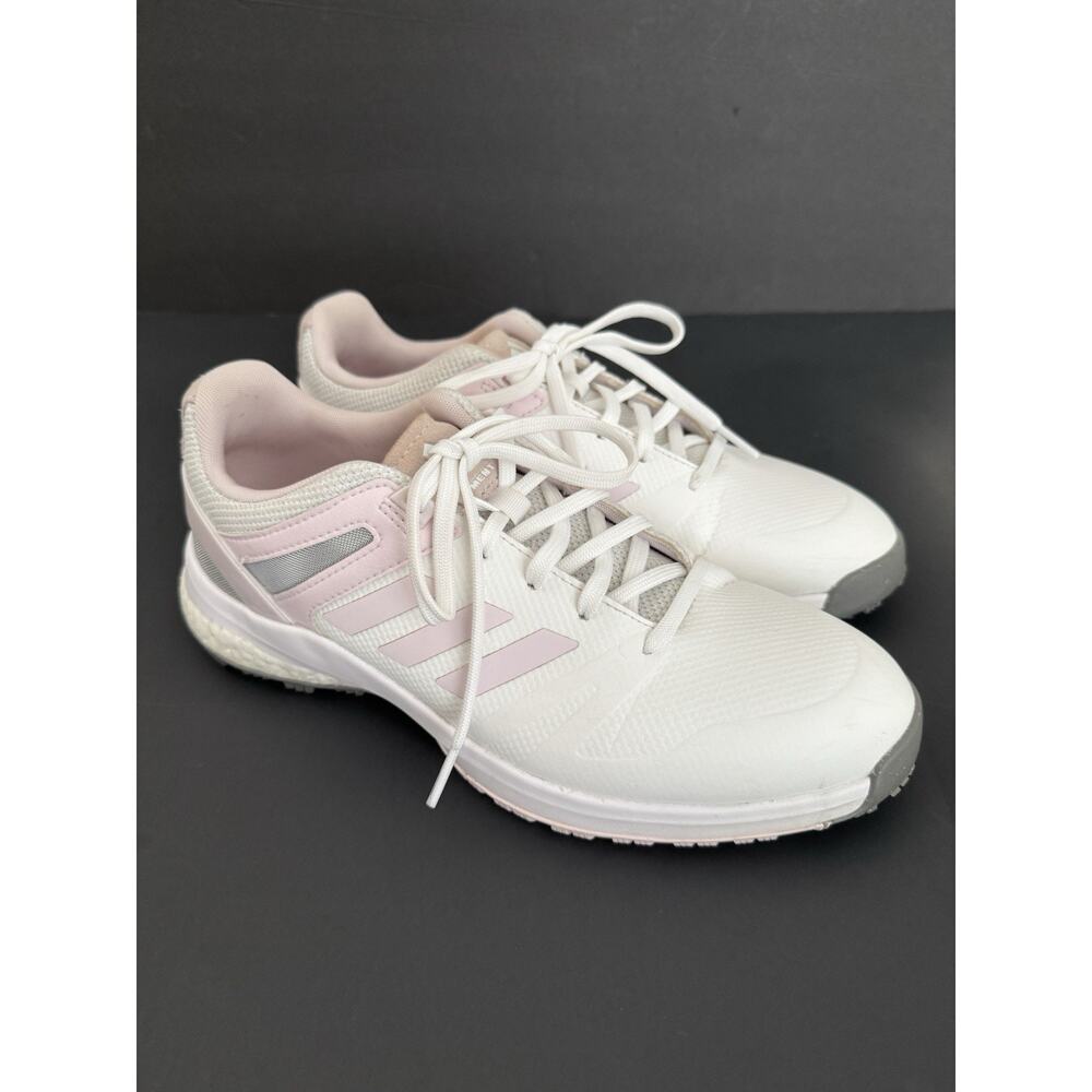 Adidas EQT Spikeless Golf Shoes 9-9.5 White Pink Grey Cushioned Comfort - GX7526